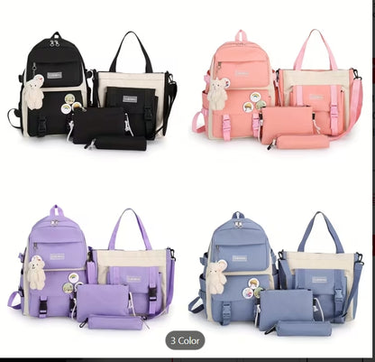 Bolso Mochila Fashion X5 Piezas