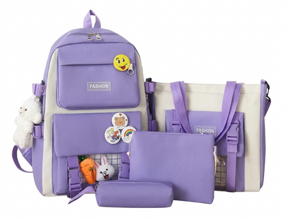 Bolso Mochila Fashion X5 Piezas